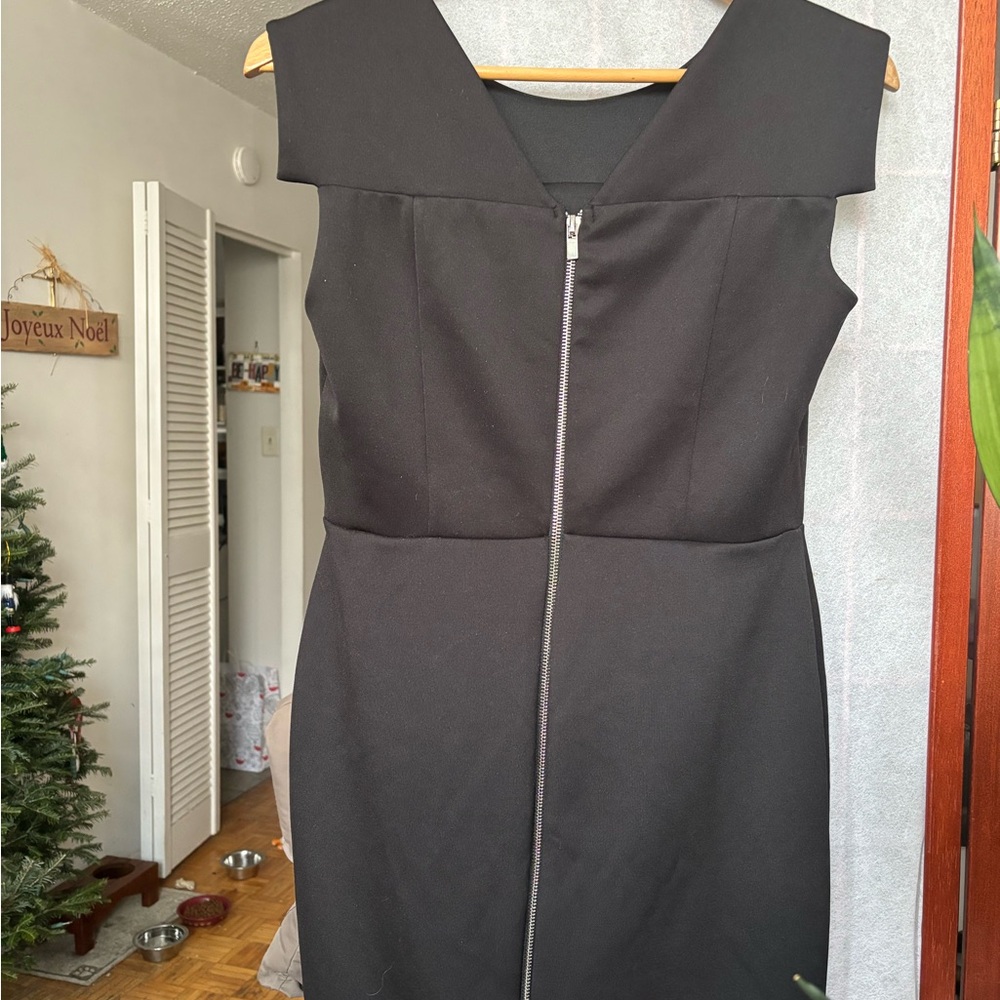 Enfocus Studio Elegant Black Mini Dress